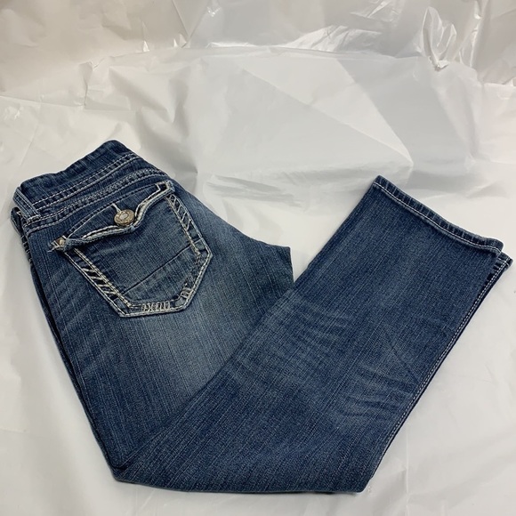 WOMEN’S Daytrip Blue Aquarius Straight Leg Jean Size 26 - Picture 4 of 10